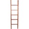 Ekena Millwork 19"W x 72"H x 3 1/2"D Vintage Farmhouse 5 Rung Ladder, Barnwood Decor Collection, Salvage Red DECR019X072X04LDRRD - alternate 2